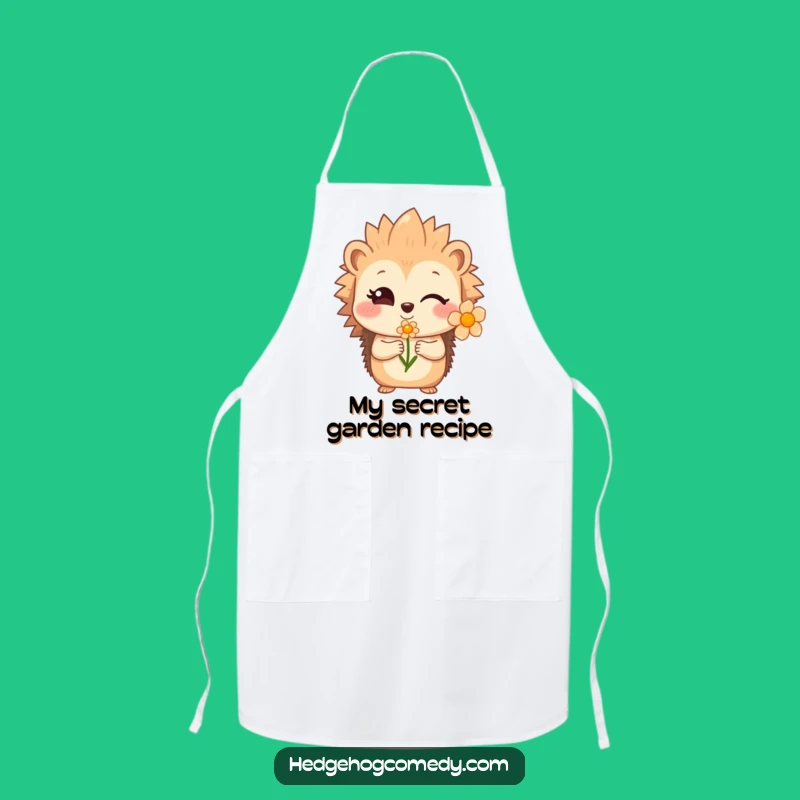 Funny Hedgehog Gardener's Apron - Hilarious Kitchen & Garden Gift