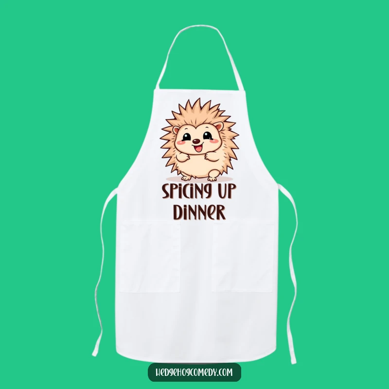 Funny Kawaii Prickly Joy Hedgehog Apron: Kitchen Wiggle Fun Gift