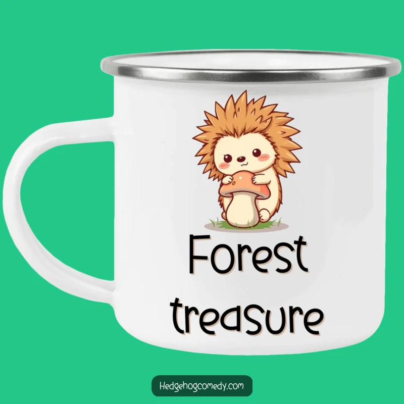 Funny Kawaii Hedgehog Camping Mug - Humorous Outdoor Nature Gift