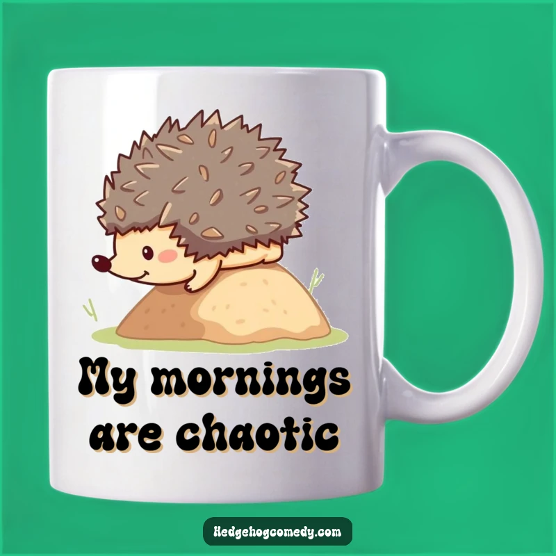 Funny Rolling Hedgehog Mug: Adorable Kawaii Animal Humor, A Hilarious Gift for Nature Lovers