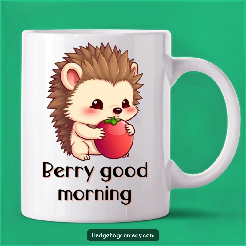 Funny Timid Hedgehog Mug - Shy and Sweet Gift for Introverts