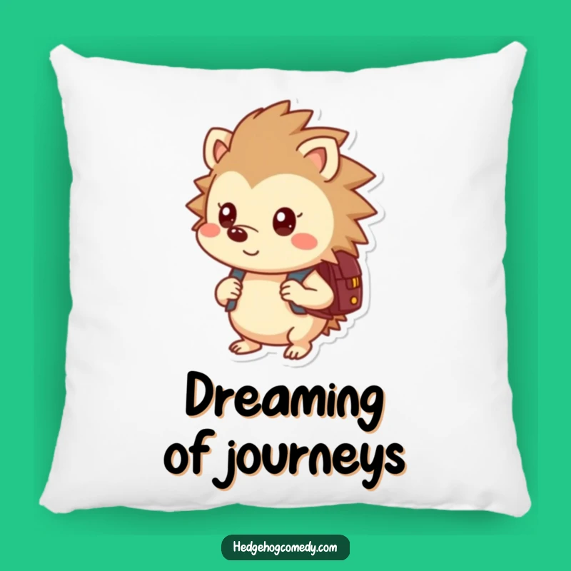 Funny Hedgehog Backpack Pillow: Cozy Comfort with a Curious Twist, Gift!