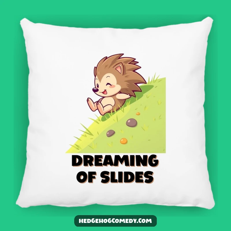 Funny Hedgehog Sliding Pillow: Cozy Comfort with a Thrill, Gift!
