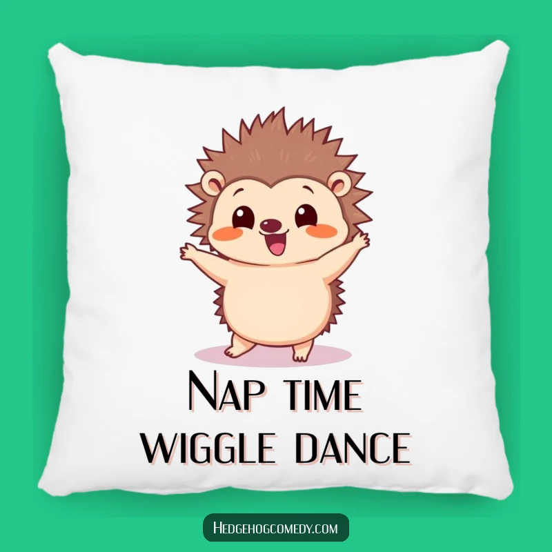 Funny Kawaii Hedgehog Dance Pillow - Cozy Silly Accent Gift