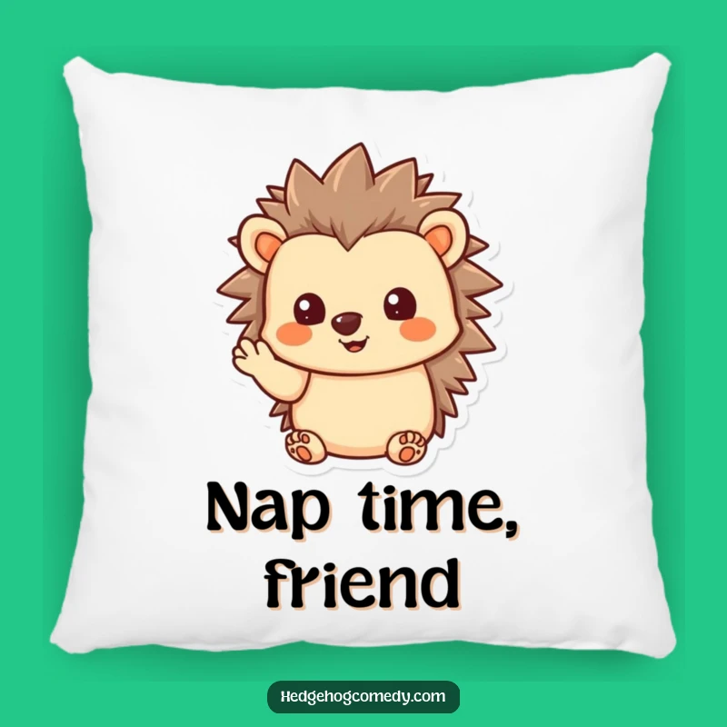Funny Kawaii Hedgehog Pillow - Cozy Humorous Gift for Sweet Greetings