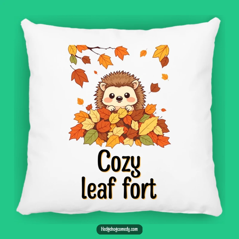 Funny Peeking Hedgehog Pillow: Soft Autumn Kawaii Cushion, A Hilarious Gift for Comfort