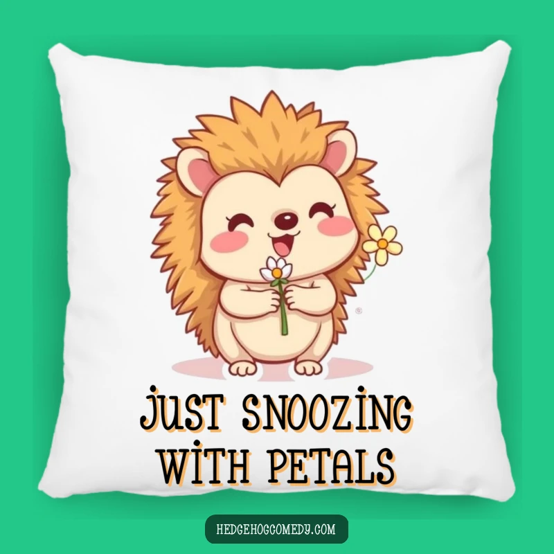 Funny Hedgehog Flower Pillow: Cozy Comfort with a Touch of Woodland Whimsy!