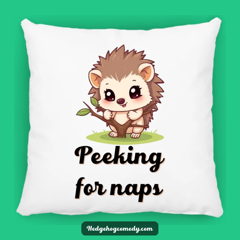 Funny Hedgehog Peek-a-Boo Pillow: Cozy Comfort with a Woodland Surprise!