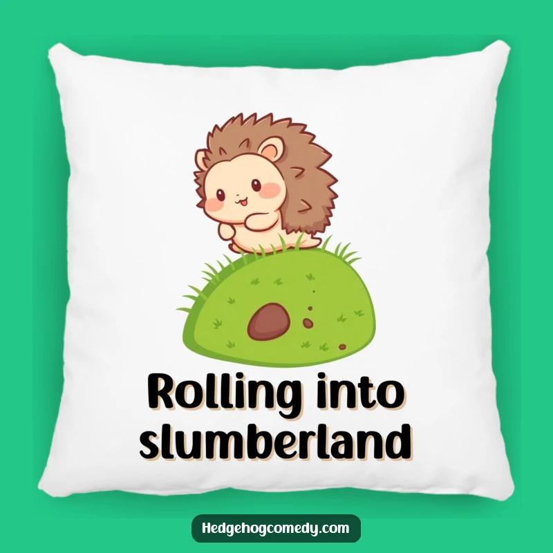 Funny Kawaii Hedgehog Pillow: Cozy Comfort with a Rolling Friend!