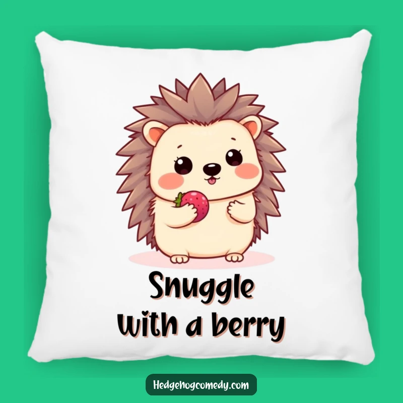 Funny Kawaii Hedgehog Shy Wave Pillow - Cozy Gentle Accent Gift