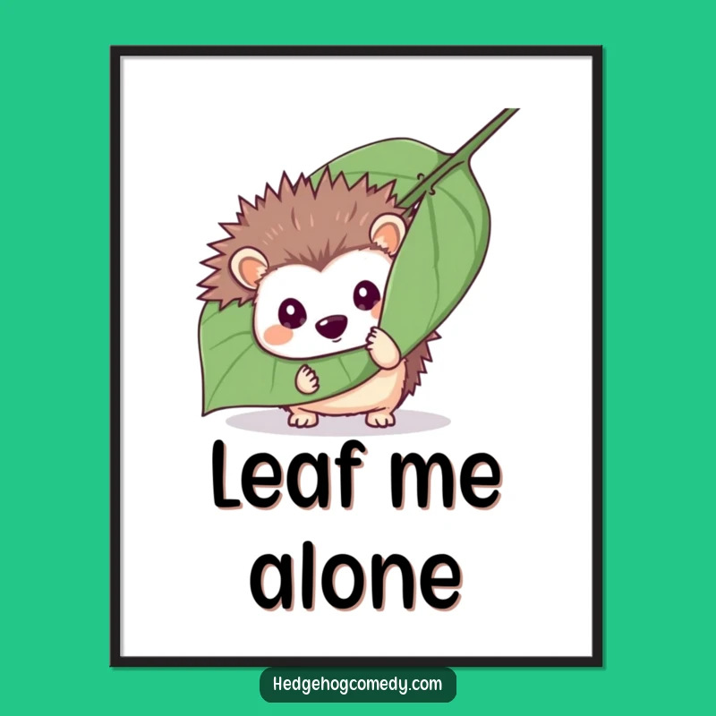 Funny Mischievous Hedgehog Digital Art: Instant Playful Charm for Your Space