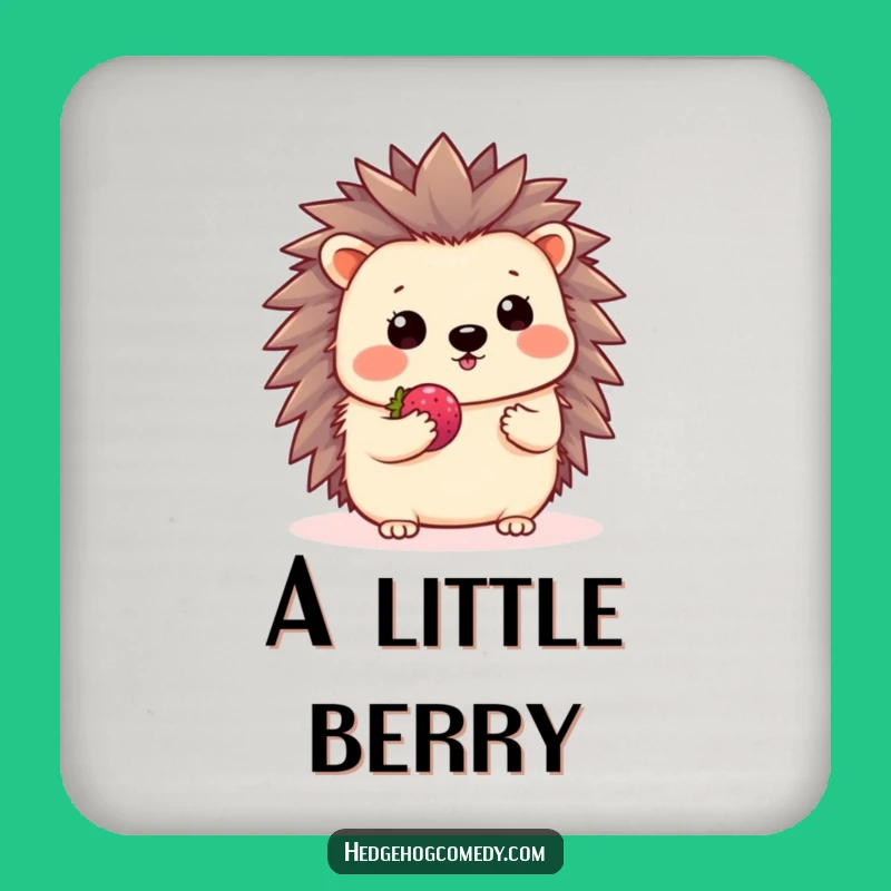 Funny Kawaii Hedgehog Shy Wave Coaster - Gentle Table Protection Gift