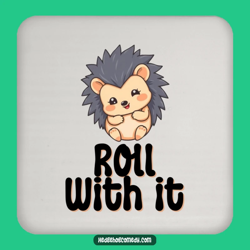 Funny Hedgehog Ball Coaster: Cute Round Hedgehog - Protects Surfaces Gift