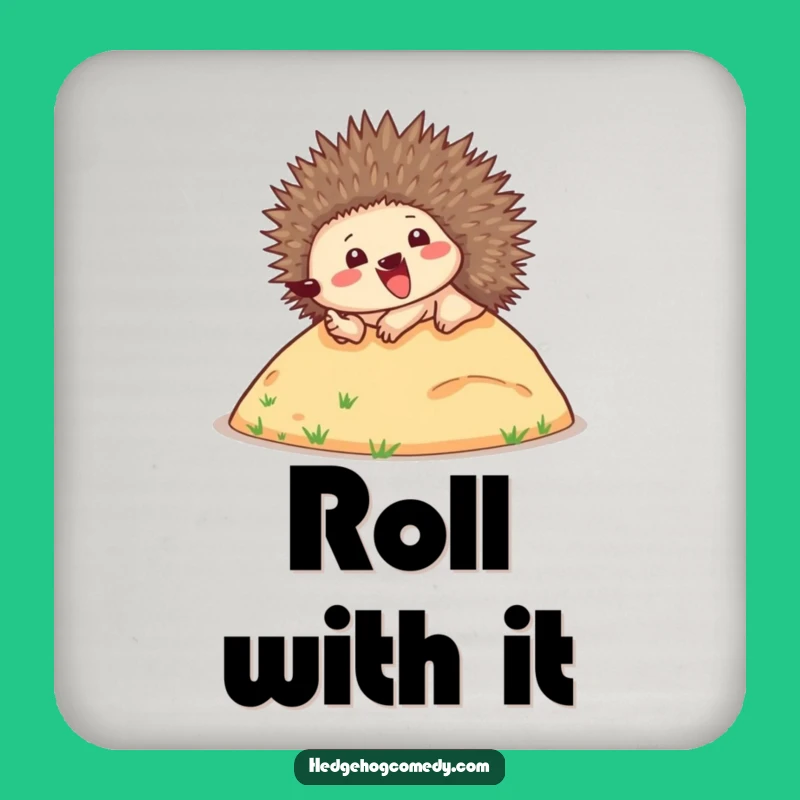Funny Rolling Hedgehog Coaster: Spiny Protection, Perfect Table Gift