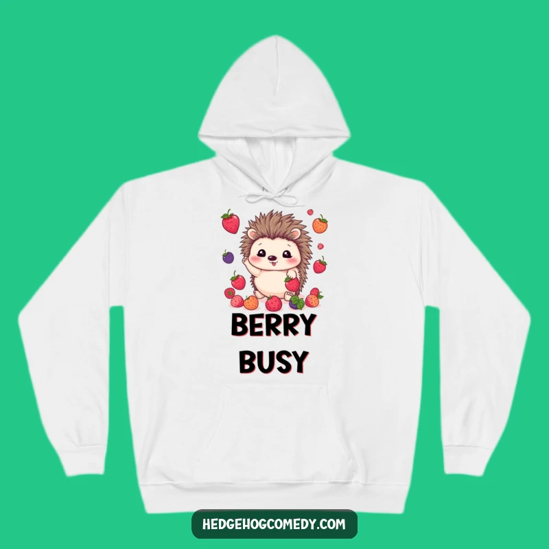 Funny Cozy Juggling Hedgehog Hoodie: Happy Berry Gift