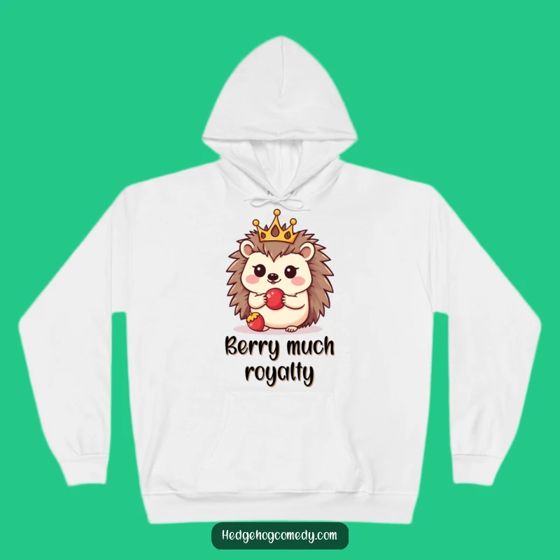 Funny Kawaii Hedgehog Crown Hoodie: Cozy and Adorable Apparel for Gift Giving