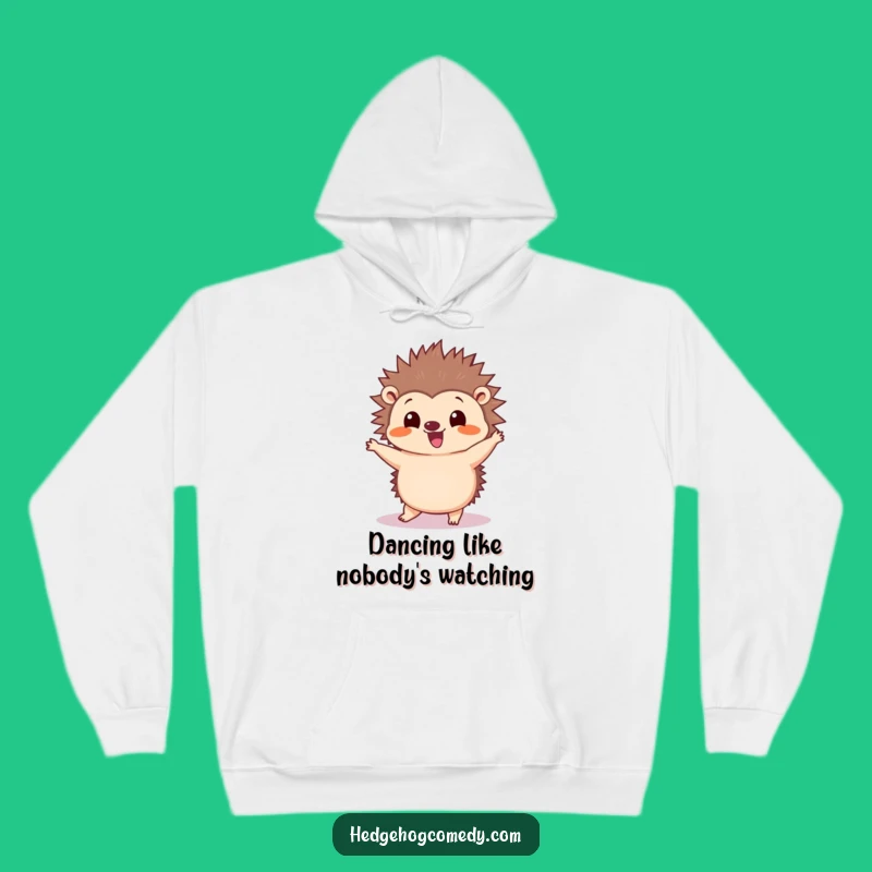 Funny Kawaii Hedgehog Dance Hoodie - Cozy Wiggle Wear Gift