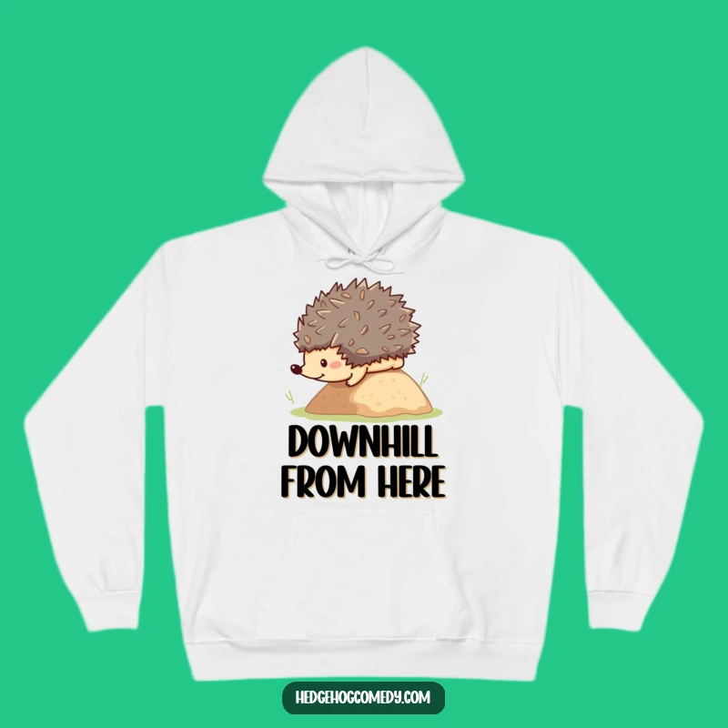 Funny Rolling Hedgehog Hoodie: Cozy Kawaii Animal Comfort, A Hilarious Gift for Hedgehog Fans