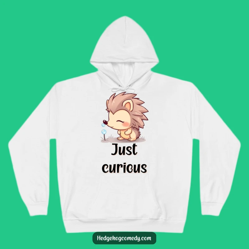 Funny Hedgehog Hoodie: Cozy Curious Critter, Warm and Hilarious Nature Gift