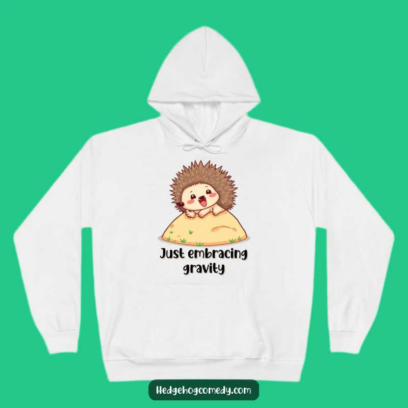 Funny Rolling Hedgehog Hoodie: Cozy Spiny Fun, Perfect Warm Gift for All
