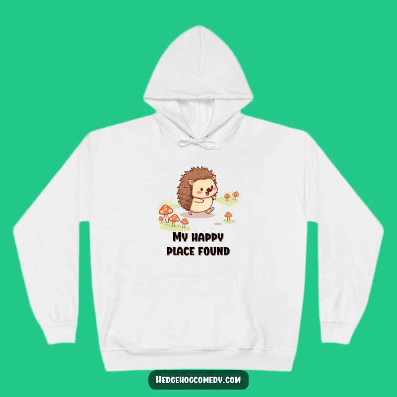 Cozy Funny Hedgehog Skipping Hoodie: Warm Up Your Cheerful Strides