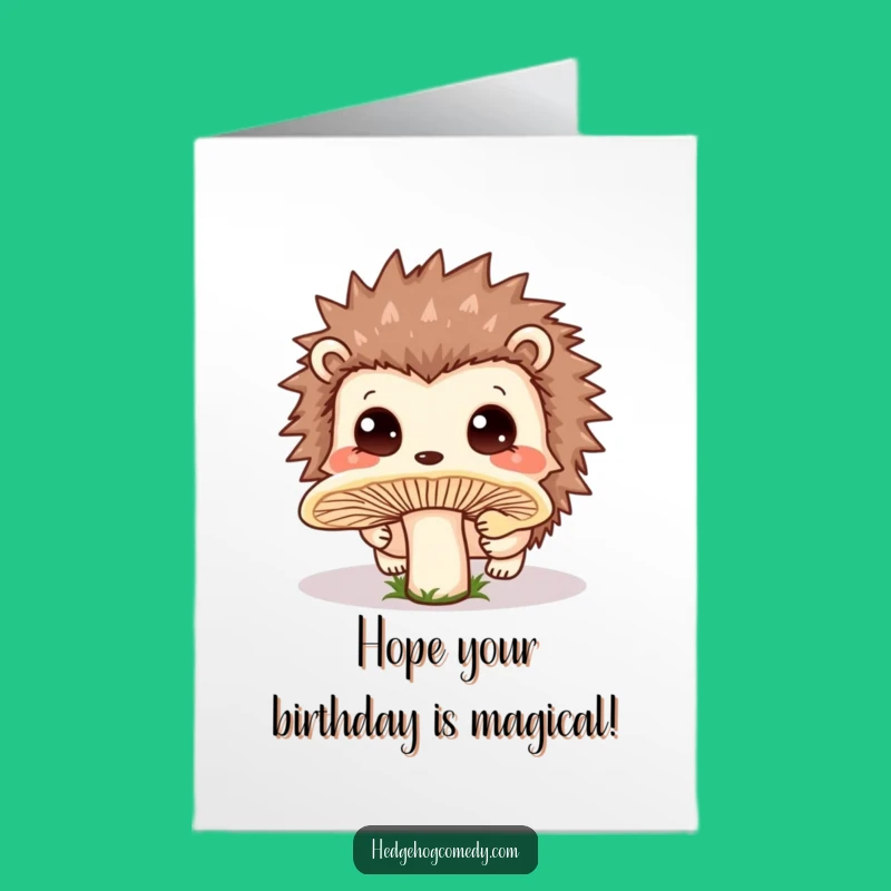 Free Printable Birthday Card: Curious Mushroom Sniff, Your Sweet Downloadable Gift!