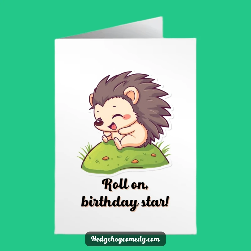 Funny Hedgehog Birthday Card Free Printable: Roll into Fun Downloadable Gift!