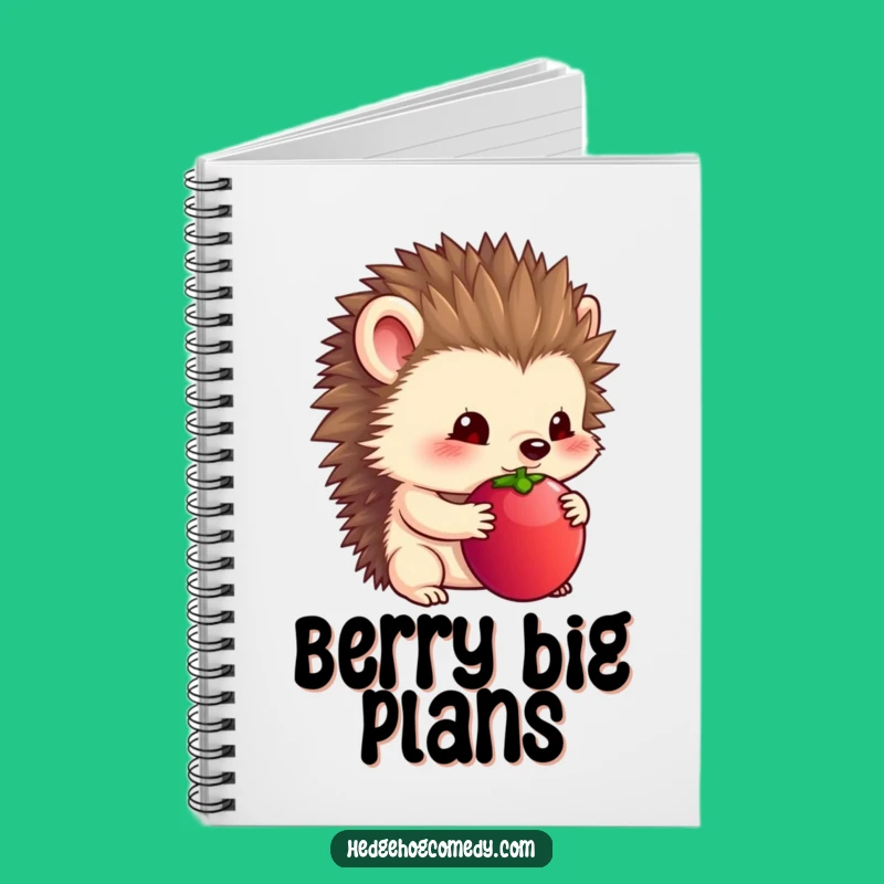 Funny Timid Hedgehog Notebook - Jot Down Gentle Thoughts and Ideas