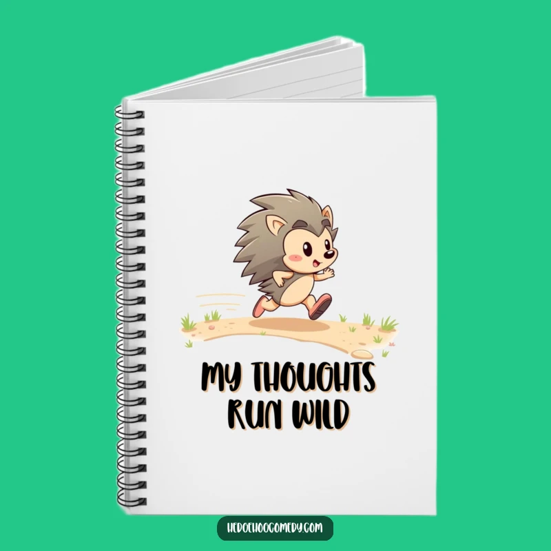 Funny Hedgehog Zipping Notebook: Jot Down Ideas with Zippy Flair!