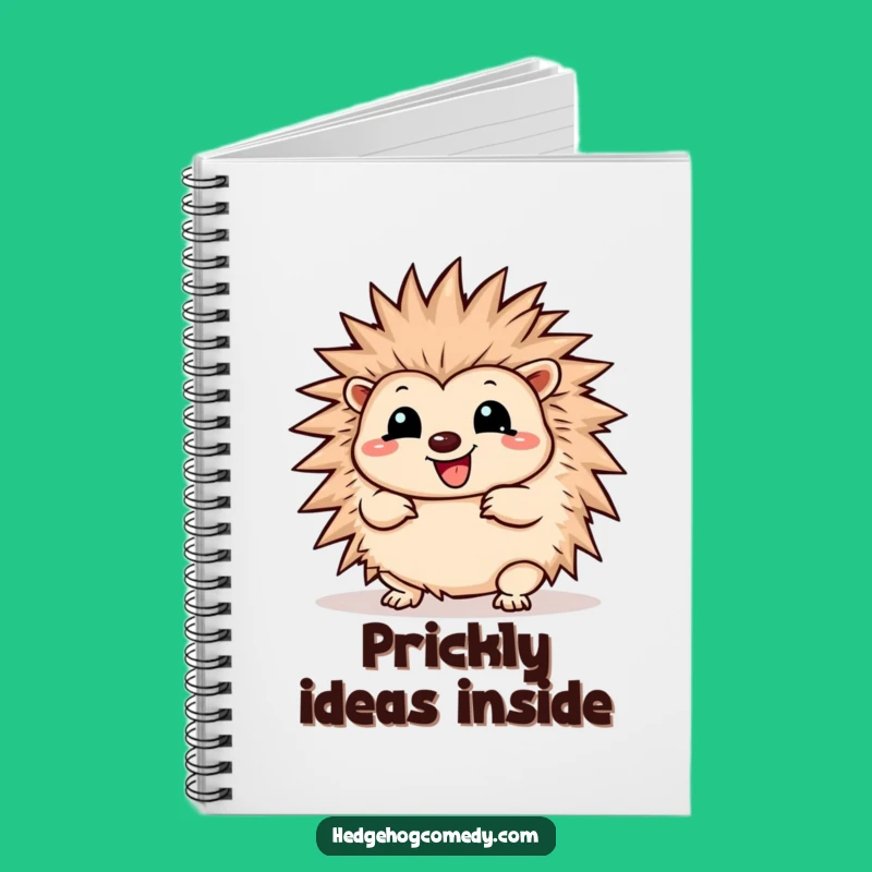 Funny Kawaii Prickly Joy Hedgehog Notebook: Wiggle Journal Gift