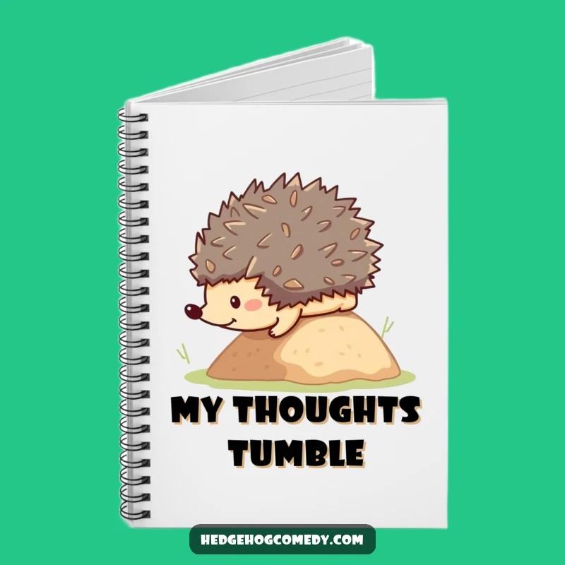 Funny Rolling Hedgehog Notebook: Kawaii Animal Journal, A Hilarious Gift for Note-Takers
