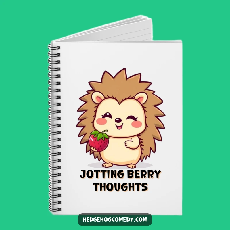 Funny Hedgehog Berry Notebook: Cute Journal Gift for Ideas