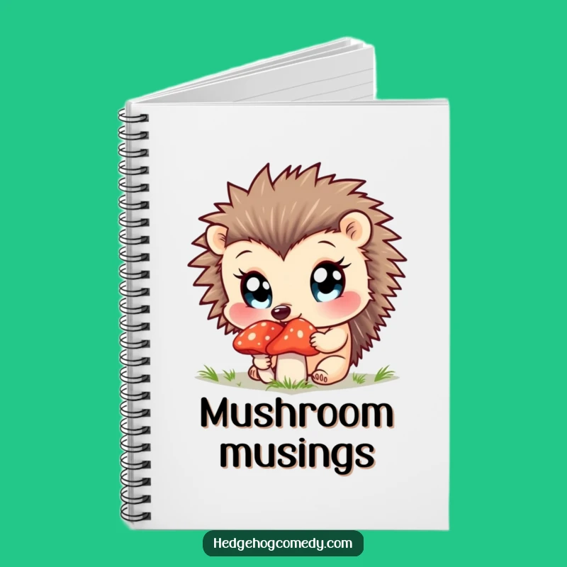 Funny Curious Hedgehog Notebook - Jot Down Your Adventures with Wonder