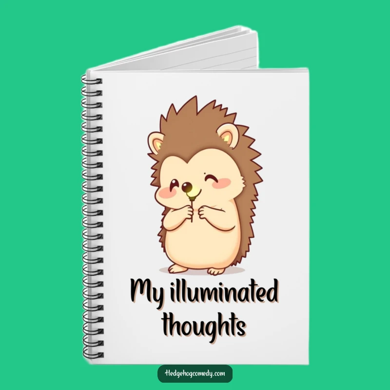 Funny Hedgehog Firefly Notebook: Capture Magical Ideas, Gift!