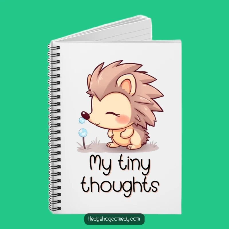 Funny Hedgehog Notebook: Jot Down Nature Thoughts, Great Gift for Observers