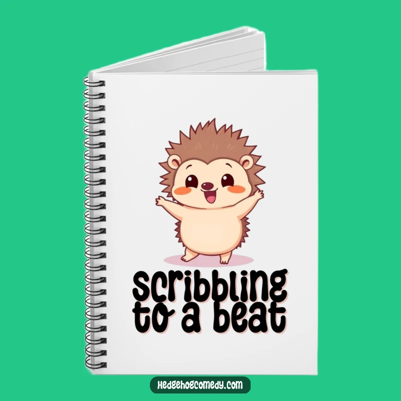 Funny Kawaii Hedgehog Dance Notebook - Silly Journal for Moves Gift