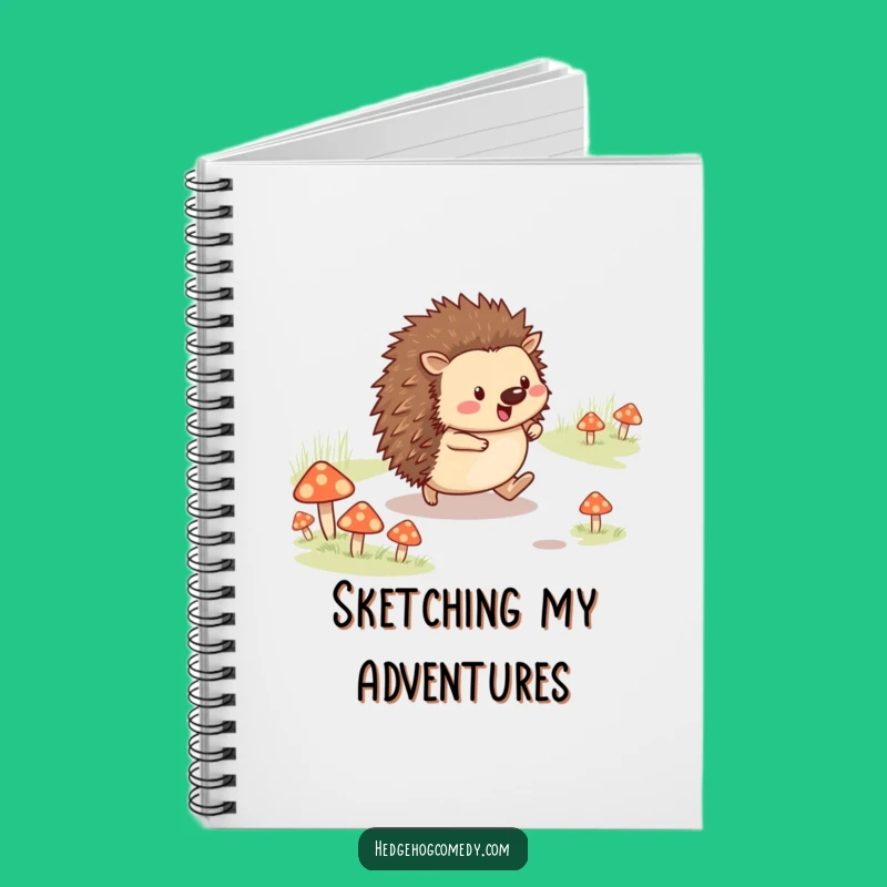 Funny Hedgehog Skipping Notebook: Journal Your Cheerful Journeys