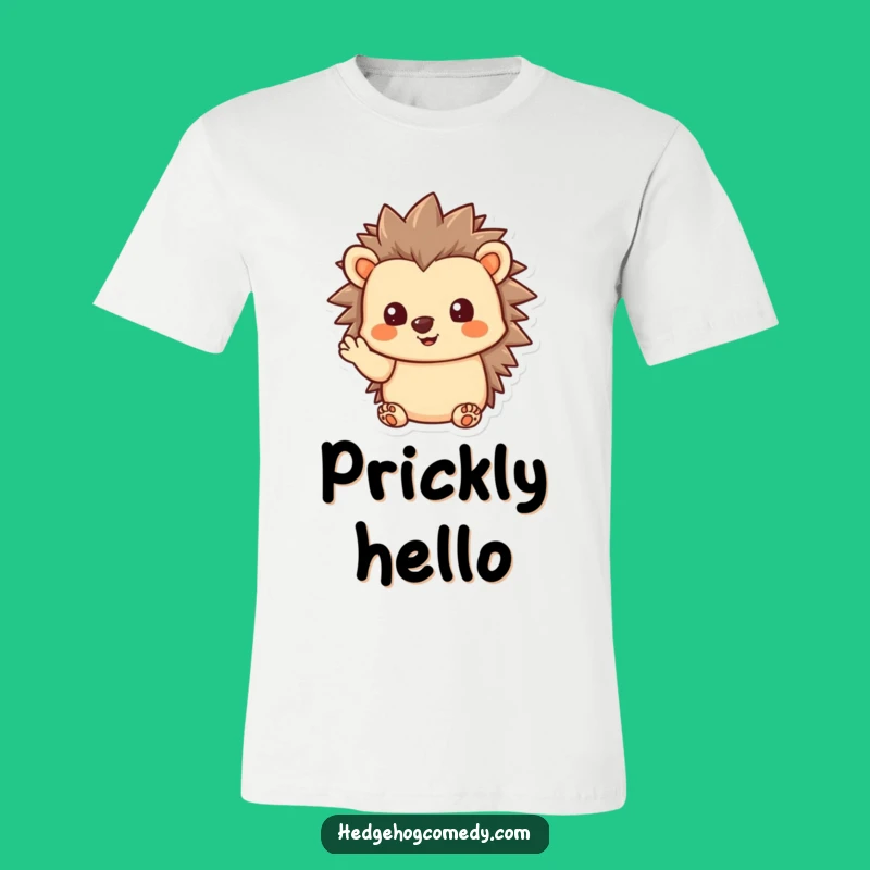 Funny Kawaii Hedgehog T-Shirt - Welcoming Humorous Gift for Pals