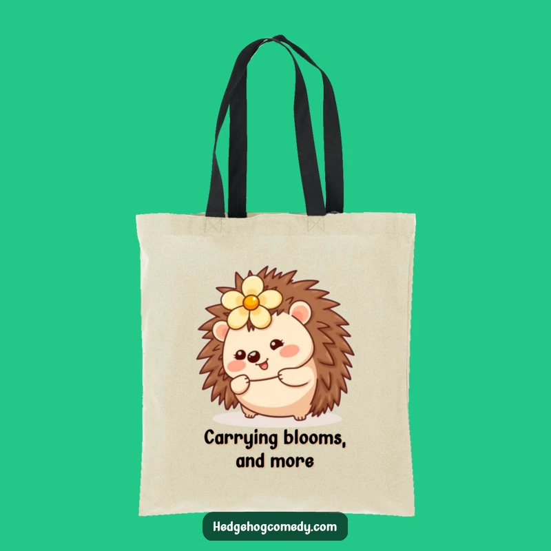 Funny Kawaii Hedgehog Rolling Tote Bag - Stylish & Cheerful Carry-All Gift